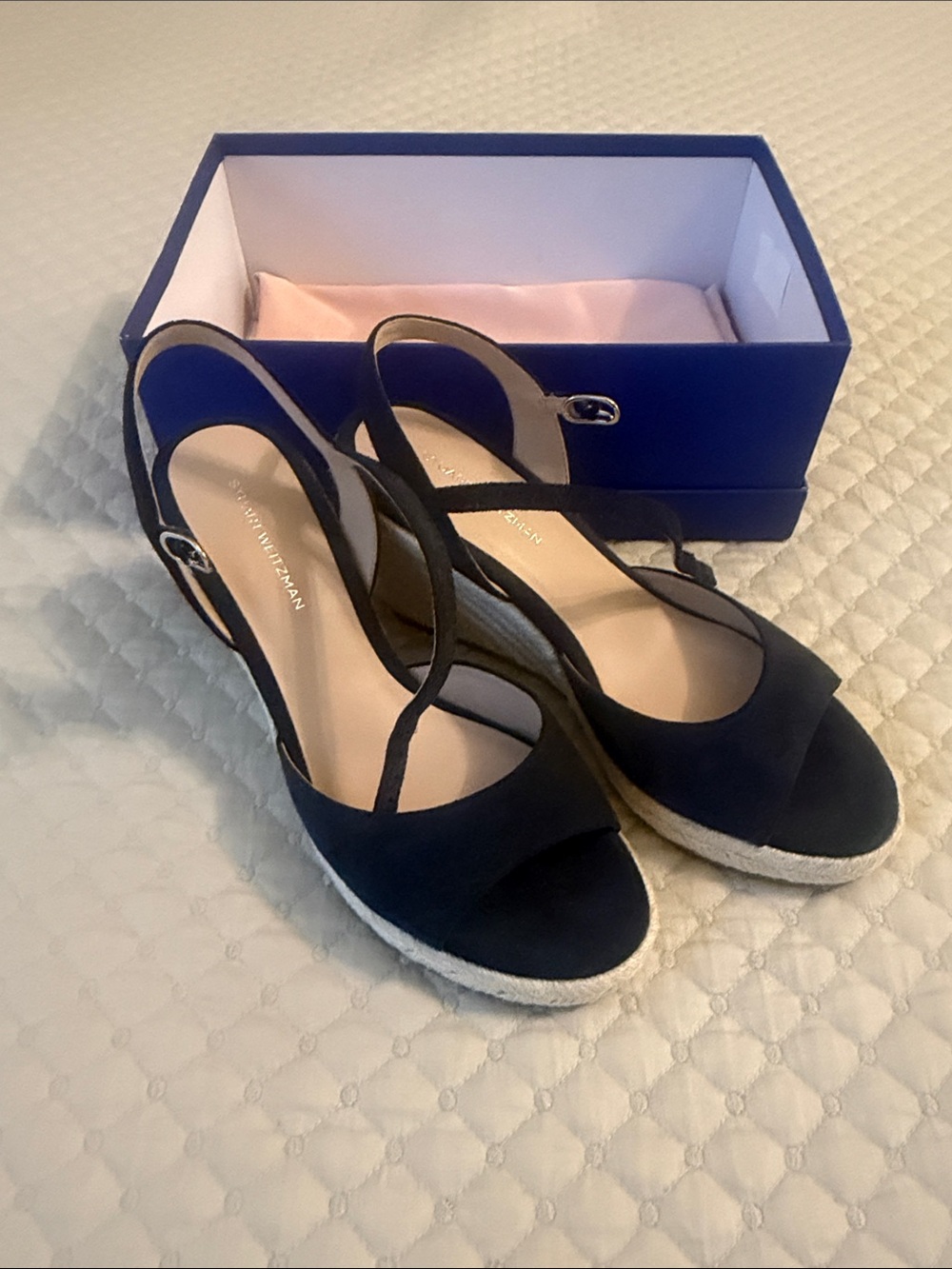 Stuart Weitzman TIa Espadrille Wedge Sandals